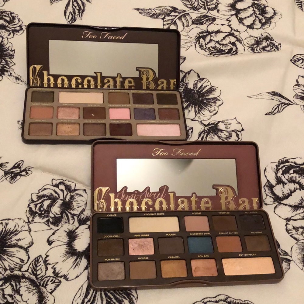 Too Faced chocolate bar palette lot